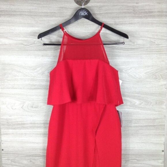 Harlyn Popover Ruffle Sleeveless Front Slit Gown size S - Picture 5 of 7